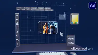 3D Designer Logo Logo Stings template preview