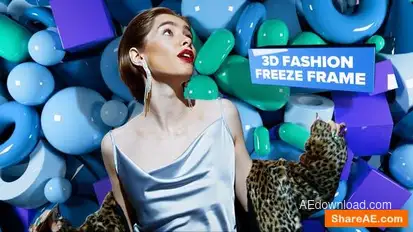 3D Fasion Freeze Frame Openers template preview