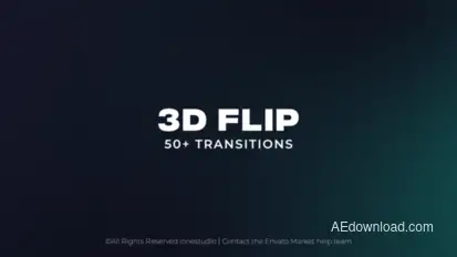 3D Flip Transitions broadcast-packages template preview