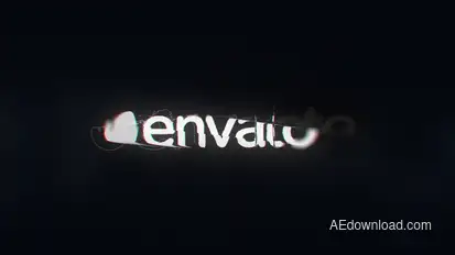 3D Glitch Logo Logo Stings template preview