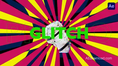 3D Glitch Titles Titles template preview