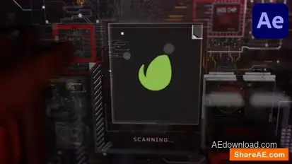 3D Hand Scan - Intro Logo Stings template preview