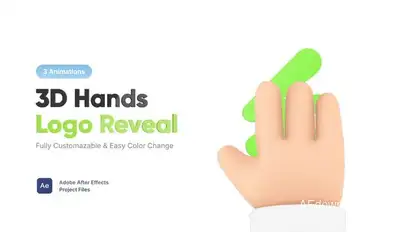 3D Hands Logo Logo Stings template preview