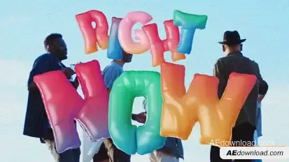 Videohive 3D Inflated Gradient Letters and Numbers Elements template preview