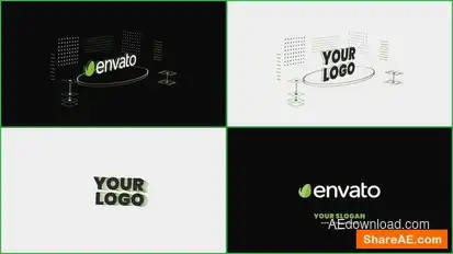 3D Isometric Logo Animation Logo Stings template preview