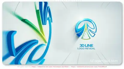 3D Lines Logotype Intro Logo Stings template preview