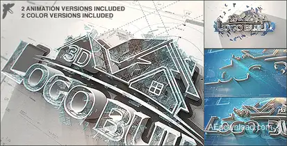 3D Logo Build Logo Stings template preview