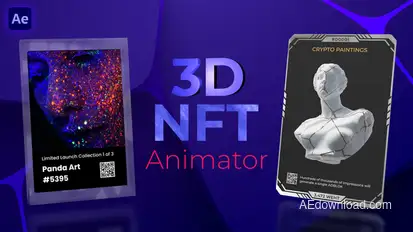 3D NFT Animator Product Promo template preview