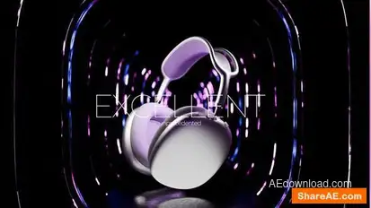 3D Opener Music Colorful Elements Openers template preview