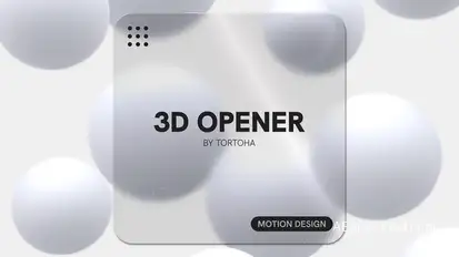 Text 3D Opener Openers template preview