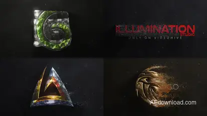 3D Particles Logo Logo Stings template preview