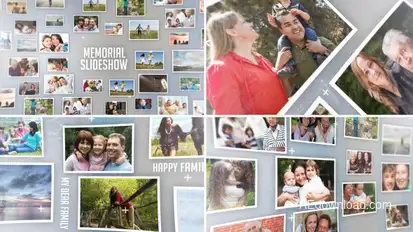 3D Photos Slideshow Video Displays template preview