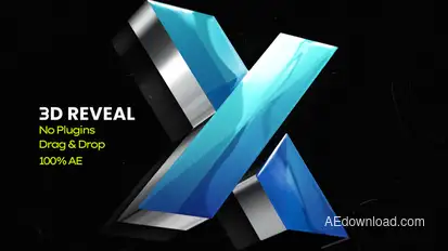 3D Reveal Logo Stings template preview