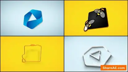 3D Rotating logo Reveal Logo Stings template preview