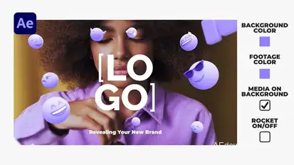 3D Social Media Logo Reveal Logo Stings template preview