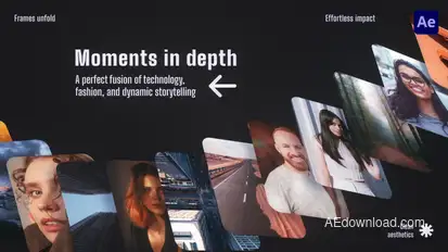 3D Space Multiscreen Opener Openers template preview