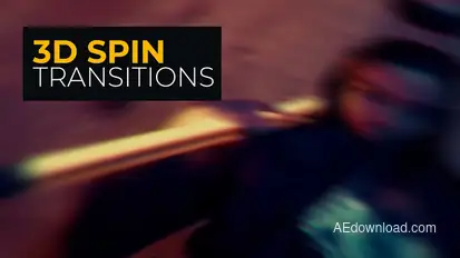 3D Spin Transitions | After Effects Elements template preview