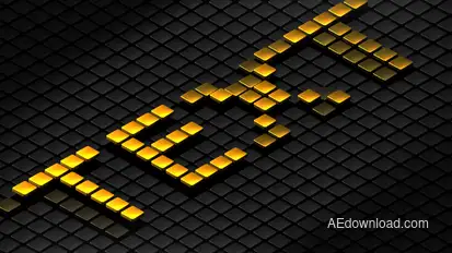 3D Text Titles template preview