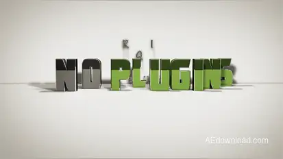 3D Text Opener Logo Stings template preview