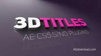 3D Titles Titles template preview