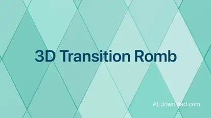 3D Transitions Romb 20th broadcast-packages template preview