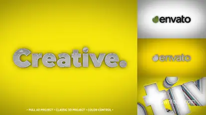 3D Typo Logo Logo Stings template preview