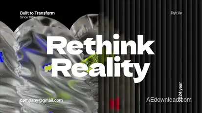 3D Typography and Stickers Titles template preview