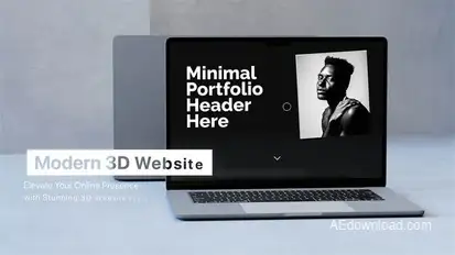 3D Website Dynamic Promo broadcast-packages template preview