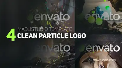 4 Clean Particle Logo Logo Stings template preview