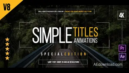 45 Gold Simple Titles (Special Edition) Titles template preview