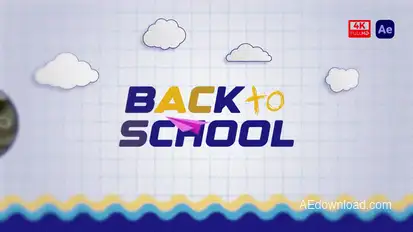 4K - Reel Back to School Typography Promo Openers template preview
