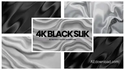 4K Black Silk Background Elements template preview