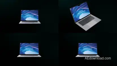 4k laptop Mocup Alpha channel 02 Product Promo template preview
