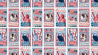 4th of July Instagram Reels broadcast-packages template preview