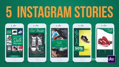 5 Advertising Instagram Stories Product Promo template preview