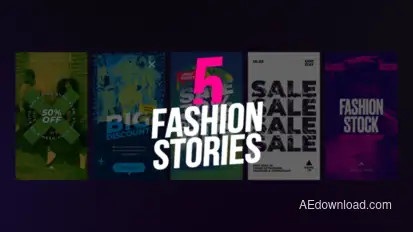 5 Fashion Stories Product Promo template preview