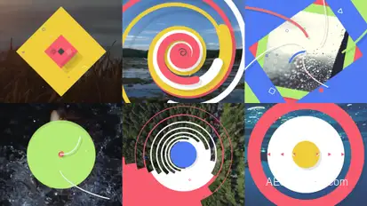 6 Transitions Pack With Opener Openers template preview