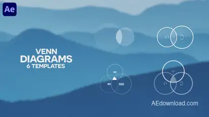 6 Venn Diagrams | Infographics Pack Infographics template preview