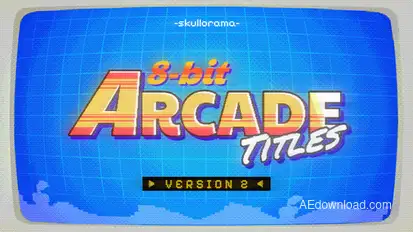 8-bit Arcade Titles V2 Titles template preview
