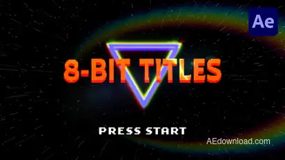 8-Bit Titles Titles template preview