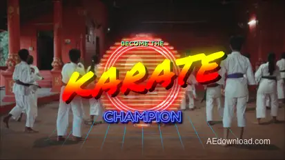 80's Retro Title Opener Titles template preview