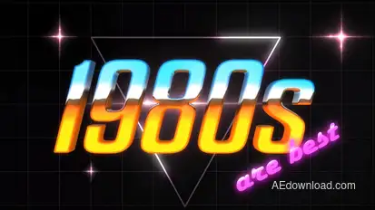 80S Logo Intro Logo Stings template preview