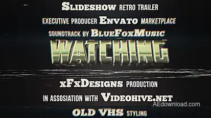 80s Retro Titles VHS Effect Video Displays template preview