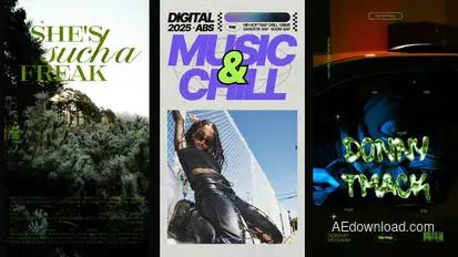 90s Posters Video Displays template preview