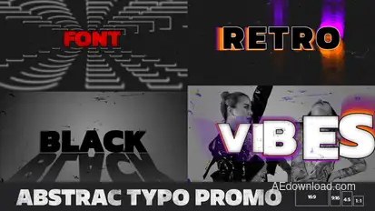 Abstrac Typography Titles template preview