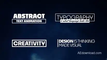Abstract - Text Animation Titles template preview