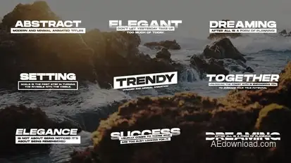 Abstract - Text Animation | After Effects Titles template preview