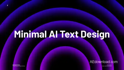 Abstract AI-Intro  AE Titles template preview