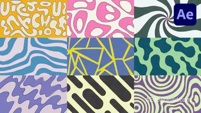 Abstract Background | AE Elements template preview