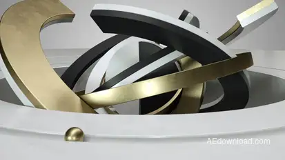 Abstract Circles Logo Logo Stings template preview